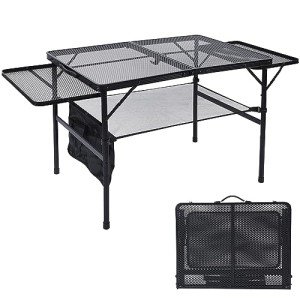 Portable Folding Grill Table for Camping and BBQ