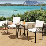 YITAHOME Outdoor Dining Chair Set, 2-Pack
