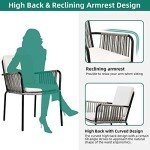 YITAHOME Outdoor Dining Chair Set, 2-Pack