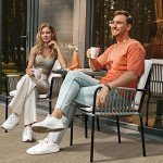 YITAHOME Outdoor Dining Chair Set, 2-Pack