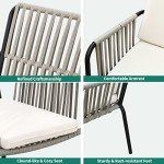 YITAHOME Outdoor Dining Chair Set, 2-Pack