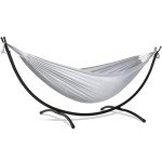 Light Gray Stand Alone Hammock for Two