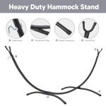 Light Gray Stand Alone Hammock for Two