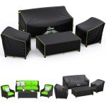 4-Piece Waterproof Patio Furniture Cover Set