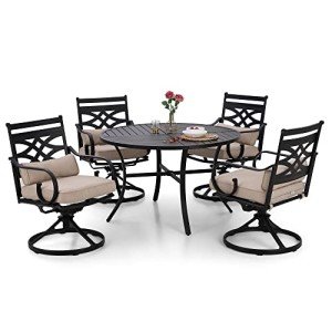 Sophia and William 4-Piece Swivel Patio Dining Set