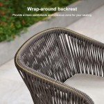 Purple Leaf 7-Piece Outdoor Dining Set with Cushions