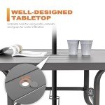 5-Piece NUU GARDEN Outdoor Dining Set with Umbrella Hole