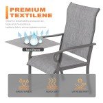 5-Piece NUU GARDEN Outdoor Dining Set with Umbrella Hole