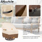 2 Pack Waterproof Lounge Chair Covers - Beige & Brown