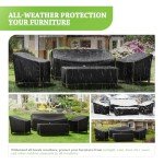 4-Piece Waterproof Patio Furniture Cover Set