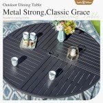 Sophia and William 4-Piece Swivel Patio Dining Set