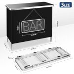 Pop-Up LED Bar Table with Neon Sign