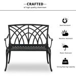 GODECOR 38" Weatherproof Outdoor Garden Bench