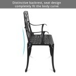 GODECOR 38" Weatherproof Outdoor Garden Bench
