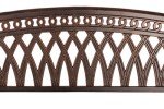 Simone Cast Aluminum Patio Bench - Antique Bronze