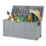 VINGLI 75 Gallon Lockable Outdoor Storage Box