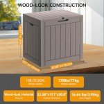 32 Gallon Waterproof Resin Deck Storage Box