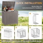 32 Gallon Waterproof Resin Deck Storage Box