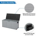 VINGLI 75 Gallon Lockable Outdoor Storage Box