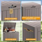 32 Gallon Waterproof Resin Deck Storage Box