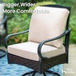 9-Piece Outdoor Patio Dining Set with Wicker Chairs