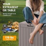 32 Gallon Waterproof Resin Deck Storage Box