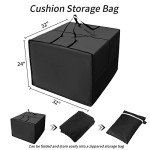 Large Outdoor Cushion Storage Bag with Zipper
