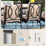9-Piece Outdoor Patio Dining Set with Wicker Chairs