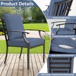 9-Piece Outdoor Dining Set with Swivel Chairs