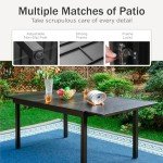 9-Piece Outdoor Patio Dining Set with Wicker Chairs