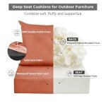 Spice Waterproof Patio Chair Cushion Set 24"x24