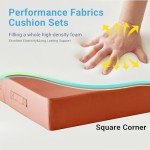 Spice Waterproof Patio Chair Cushion Set 24"x24