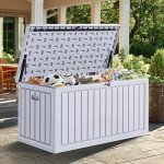YITAHOME 90 Gallon Outdoor Storage Deck Box