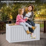 YITAHOME 90 Gallon Outdoor Storage Deck Box