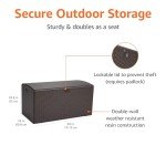Outdoor 99 Gallon Deck Box - Brown