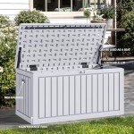 YITAHOME 90 Gallon Outdoor Storage Deck Box