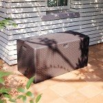 Outdoor 99 Gallon Deck Box - Brown