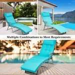 Tangkula 2-Piece Folding Lounge Chairs Set
