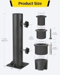 Heavy-Duty Patio Umbrella Stand and Clamp