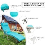Tangkula 2-Piece Folding Lounge Chairs Set