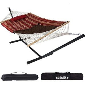 Double Outdoor Hammock with Stand for Two