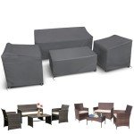 Heavy Duty Waterproof 4-Piece Patio Furniture Covers