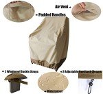 Heavy Duty Outdoor Swivel Chair Covers - 2 Pack