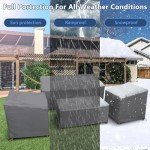 Heavy Duty Waterproof 4-Piece Patio Furniture Covers