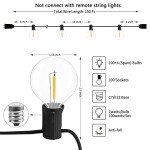 100FT LED G40 Outdoor String Lights for Patios