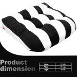 Outdoor Wicker Cushions Set for U-Shaped Chairs