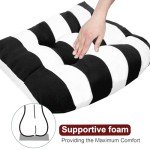 Outdoor Wicker Cushions Set for U-Shaped Chairs