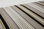 Pillow Perfect Black/Grey Stripe Chair Cushions - 2 Pack