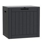 30 Gallon Outdoor Storage Deck Box - Black