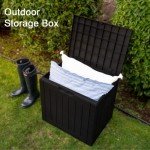 30 Gallon Outdoor Storage Deck Box - Black